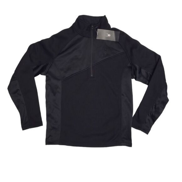 NEW Spyder black and red Verger 1/4 zip Outbound Stryke jacket pullover M - Picture 3 of 13